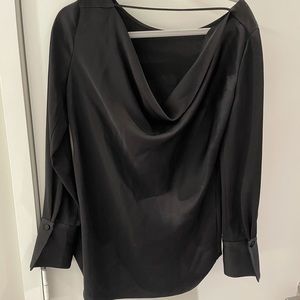 BCBG blouse , nice front compliments neckline